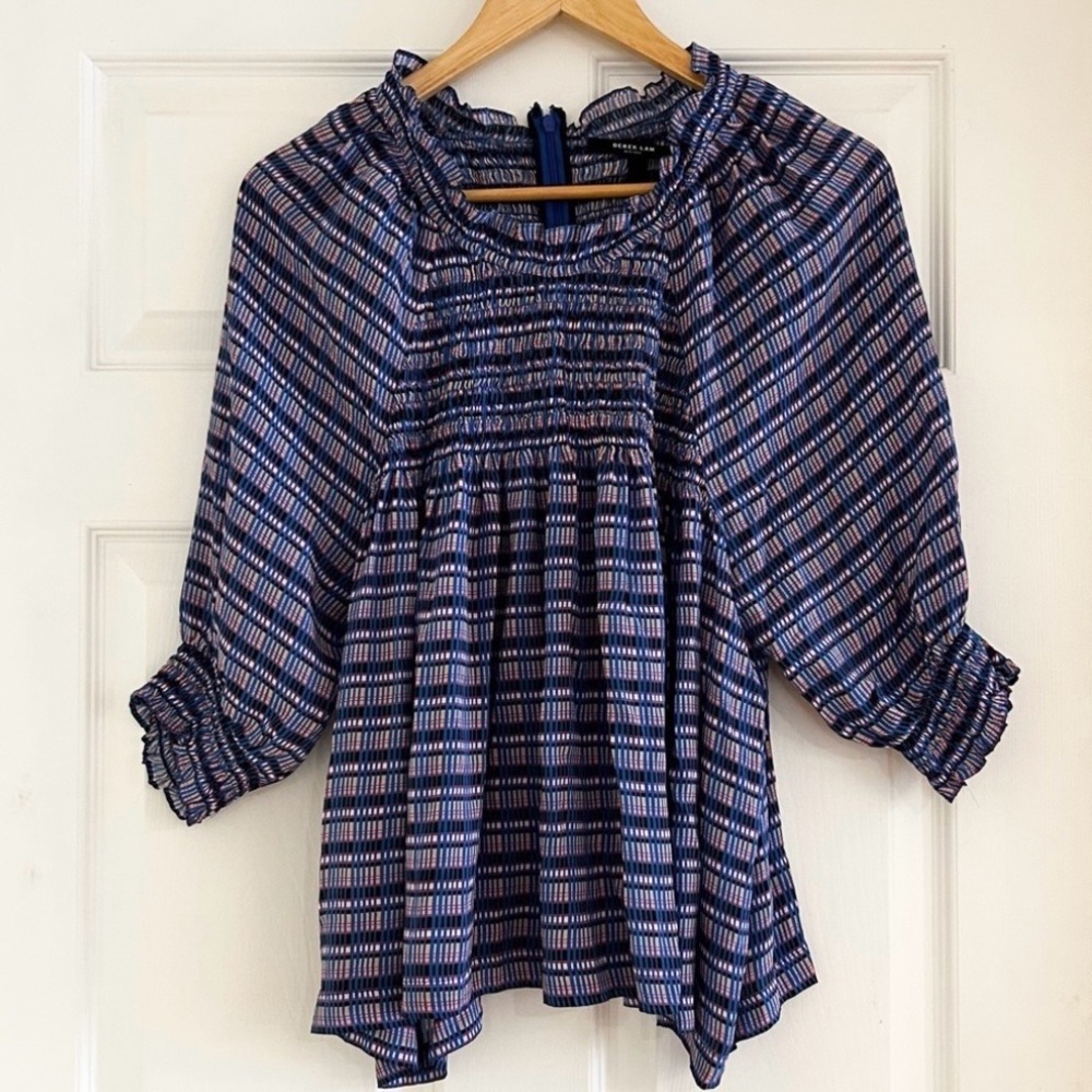 DEREK LAM Silk Print Blouse